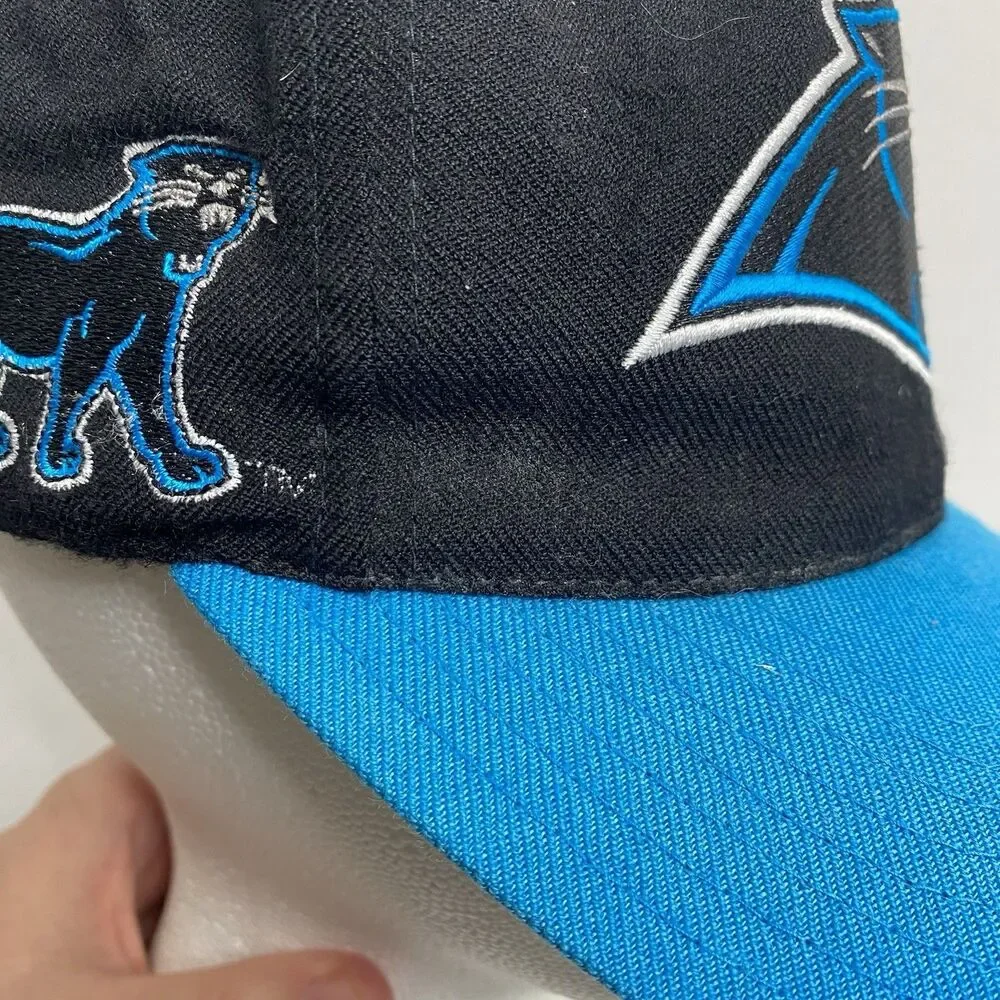 Vintage 90s Team NFL Carolina Panthers Spell out SnapBack OSFM Hat